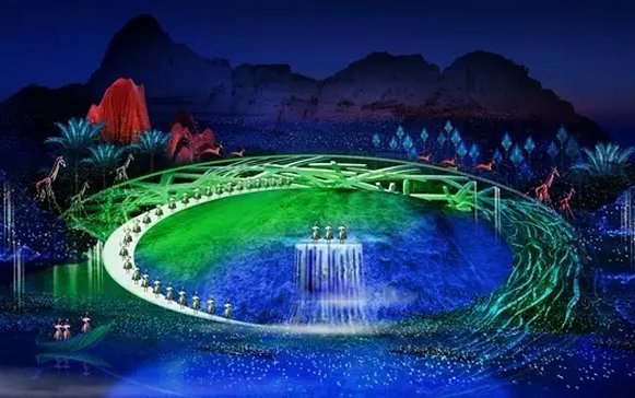 景觀亮化，音畫夜游實景演出